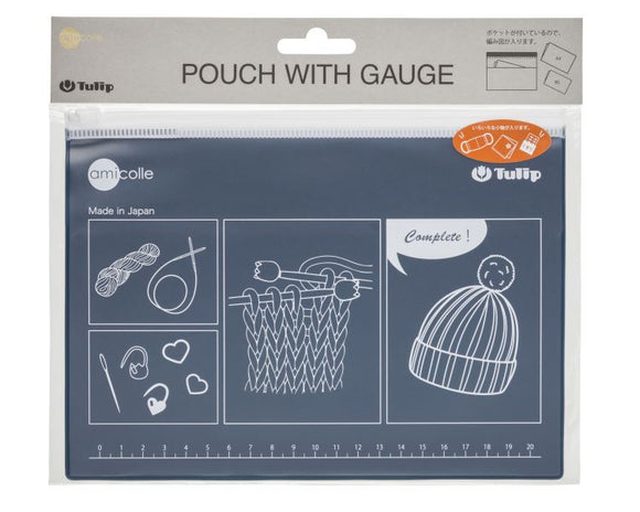 ゲージ付きポーチ 6色