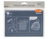 ゲージ付きポーチ 6色
