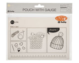 ゲージ付きポーチ 6色