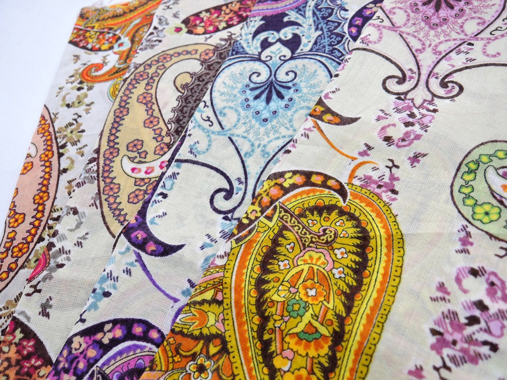 花柄　綿ローン　銀座マギー