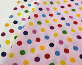 ☆特価品☆ ポリエステルちりめん【水玉】(2色)