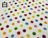 ☆特価品☆ ポリエステルちりめん【水玉】(2色)