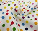 ☆特価品☆ ポリエステルちりめん【水玉】(2色)