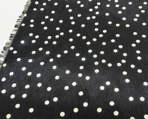 ☆特価品☆ オーガンジー水玉プリント (黒) – 手芸マキ