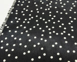☆特価品☆ オーガンジー水玉プリント (黒)【30cm以上10cm単位】