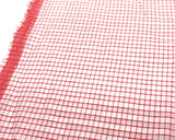 ☆特価品☆ シアーチェックボーダー (白&ピンク)【30cm以上10cm単位】