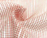 ☆特価品☆ シアーチェックボーダー (白&ピンク)【30cm以上10cm単位】