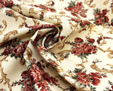 バラ柄プリント生地 (5種類)【30cm以上10cm単位】