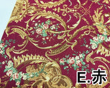 花柄プリント生地 (5色)【30cm以上10cm単位】