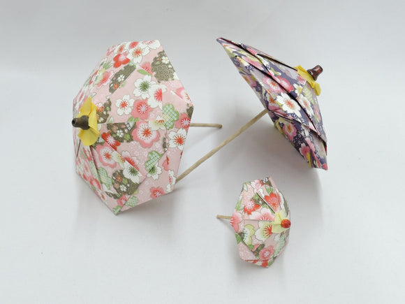 和紙手芸 折り紙で作る傘